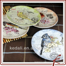 beautiful birds design ceramic printing plate set of 4